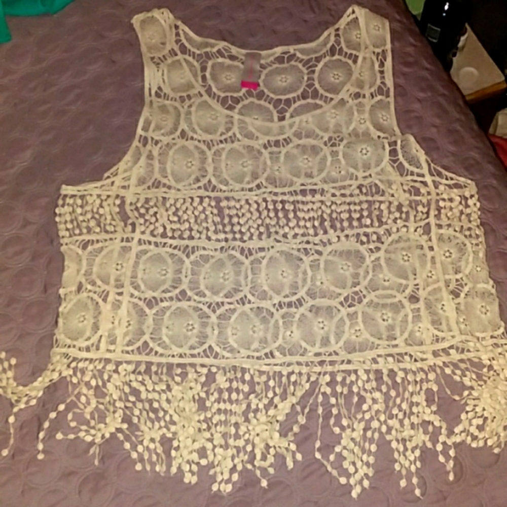 Lacy like sheer top